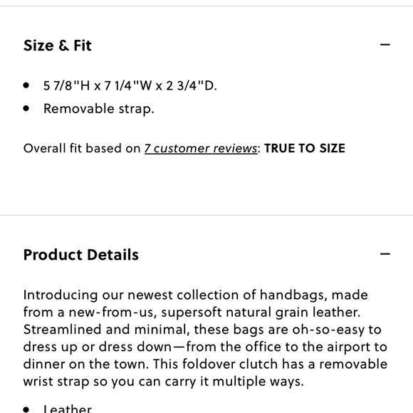 J. Crew Oslo Soft Leather Foldover Clutch Wristlet - Picture 9 of 10